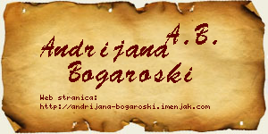 Andrijana Bogaroški vizit kartica